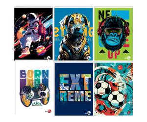 Maxiquaderno Bambino fantasia A4,40,2 fogli 80 gr rigo di 1a - 5195 - 2