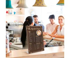 Portadepliant con base a L - 1/3 A4 - 10 x 21 cm - conf. 6 pezzi - Lebez - 80983 - 8007509096888 - DMwebShop - 2