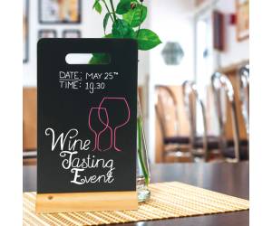 Lavagna da tavolo Silhouette - con maniglia - 33,5 x 21 cm - Securit - FBT-CARRY - 8719075283875 - DMwebShop - 1