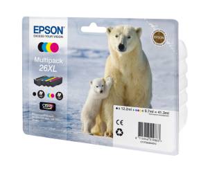 Cartuccia Multipack EPSON Inkjet Inkjet 26Xl C M G N C M G 9,7 ml cad K 12,2 ml Originale - 4733 - 1