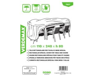 Telo di copertura Special - per tavolo e sedie - 110 x 240 x 80 cm - PU - conf. 3 pezzi - Verdemax - 7927 - 8015358079273 - DMwebShop - 1