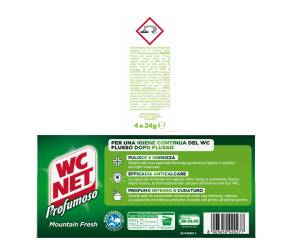 Tavoletta Profumoso Mountain Fresh - 4 gabbiette da 34 gr - Wc Net - M74833 - 8003650020277 - DMwebShop - 1