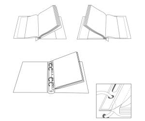 Cartelline con tasche Ercole Cat foratura universale PVC 21 x 29,7 cm - 9378 - 1