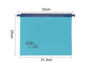 Cartella sospesa Joker cassetto interasse 33 cm fondo V 31,3 x 25 cm blu - 8648 - 1