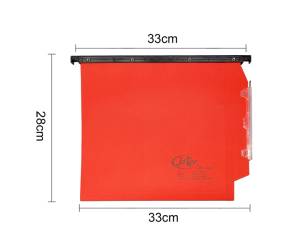 Cartella sospesa Joker armadio interasse 33 cm fondo V 33 x 28 cm rosso - 8659 - 1