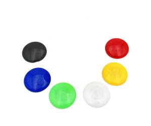 Bottoni magnetici tondi diametro 4 cm colori assortiti barattolo da 10 pezzi - 9528 - 1