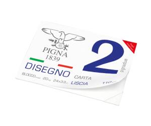 Blocco 2,240 x 330 mm 4 angoli 20 fogli 110 gr liscio - 9791 - 1