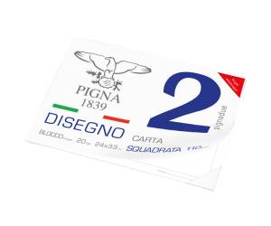 Blocco 2,240x330 cm 4 angoli 20 fogli 110 gr liscio squadrato - 9794 - 1