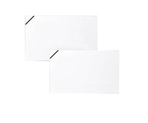 Taschetta 10 biglietti 10 buste Lutto bianco 90 x 140 mm 240 gr - 8435 - 1