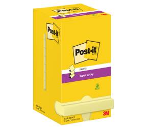 Blocco Super Sticky Z Notes - giallo Canary - 76 x 76 mm - 90 fogli - conf. 12 pezzi - Post-it - 7100290161 - 4064035065577 - DMwebShop - 1