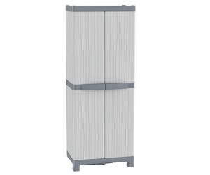 Armadio Domino Wave Base 2700 UW 2 ante 70 x 43,8 x 181,8 cm PPL grigio - 8654 - 1