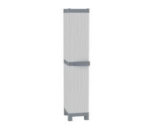 Armadio Domino Wave PPL - a 1 anta base 2350 - 35 x 43,8 x 181,8 cm - grigio Terry - 1002567 - 8005646025679 - DMwebShop - 1