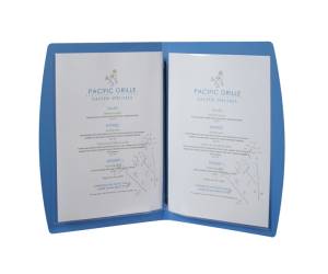 Portamenu' Rio - A4 - 24 x 34 cm - blu - 1 inserto doppio incluso - Securit - MC-RCA4-BU - 8718226497529 - DMwebShop - 1