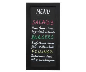 Lavagna Woody cornice nera 20 x 40 cm - 9696 - 2