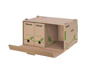 Scatola container EcoBox - 34 x 43,9 x 25,9 cm - apertura laterale - conf. 10 pezzi - Esselte - 623919 - 4049793026282 - DMwebShop - 1