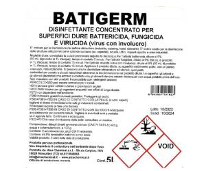 Detergente disinfettante Batigerm Tanica da 5 lt - 8290 - 1