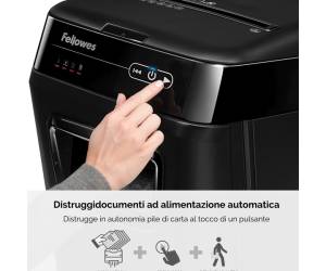 Distruggidocumenti AutoMax 130C - a frammenti - 32 lt - Fellowes - 4680102-99 - 43859683741 - DMwebShop - 2