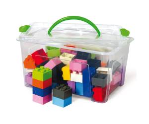 Mattoncini Midi da costruzione - in ABS - colori assortiti - bauletto da 70 pezzi - Cwr - 12353/1 - 8004957123531 - DMwebShop - 2