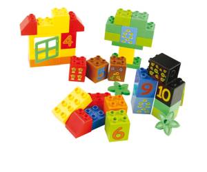 Mattoncini Midi da costruzione in ABS colori assortiti bauletto da 220 pezzi - 9024 - 2