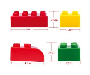 Mattoncini e accessori Midi da costruzione in ABS colori assortiti bauletto da 188 pezzi - 9022 - 3