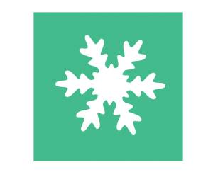 Fustella motivo fiocco di neve dimensione sagoma 25 mm - 8877 - 1