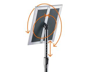 Espositore con cornice a scatto alluminio da pavimento A4 - 11914 - 2