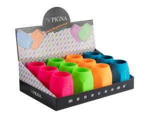 Portapenne Monocromo 9,5 x 7,5 x 7 cm silicone soft touch - 10511 - 1