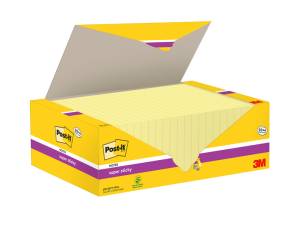 Blocco foglietti Super Sticky 655 SSCY VP24,76 x 127 mm giallo Canary confezione 24 blocchi - 11714 - 1