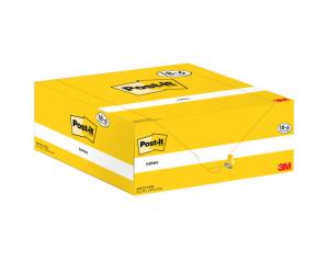 Blocco foglietti Notes 653 CY VP24,38 x 51 mm giallo Canary 100 fogli conf 24 blocchi Post it 7100317764 - 11675 - 2