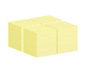 Blocco foglietti Notes 654 CY VP24 - 76 x 76 mm giallo Canary 100 fogli - 11564 - 1
