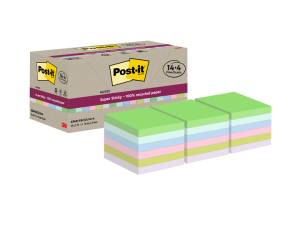 Blocco foglietti SuperSticky Green SSCOL14+4,76 x 76 mm carta riciclata - 11629 - 1