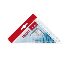 Squadra Uni 45 gradi 15 cm - 10196 - 1