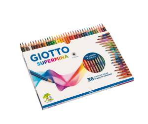 Pastello Supermina - mina 3,8 mm - colori assortiti - astuccio 36 pezzi - Giotto - 23590000 - 8000825235917 - DMwebShop - 1