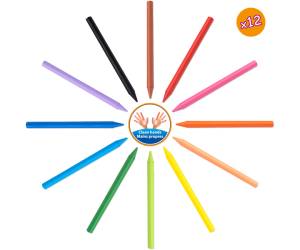 Pastelli Plastidecor plastica colori assortiti astuccio 12 pezzi - 10996 - 1