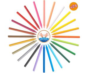 Pastelli colorati Plastidecor - plastica - colori assortiti - astuccio 24 colori - Bic - 8297724 - 3270220010722 - DMwebShop - 2