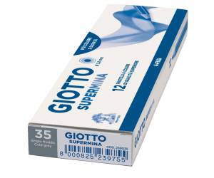 Pastello Supermina - mina 3,8 mm - grigio freddo 35 - conf. 12 pezzi - Giotto - 23903500 - 8000825045424 - DMwebShop - 1