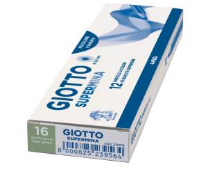 Pastello Supermina - mina 3,8 mm - verde salvia 16 - conf. 12 pezzi - Giotto - 23901600 - 8000825237164 - DMwebShop - 1