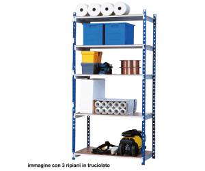 Scaffale Rang Eco180 modulo base 5 ripiani portata ripiano 180 kg acciaio - 12153 - 1