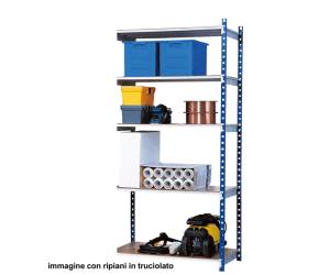 Scaffale Rang Eco180 modulo aggiunta 5 ripiani portata ripiano 180 kg acciaio - 12175 - 1