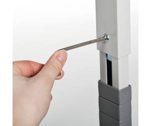 Pc Workstation System 80 VH con ruote 3 ripiani 80 x 56,4 x 92,122 cm grigio - 10519 - 3