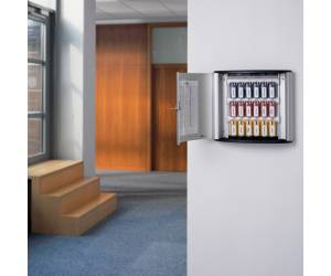 Cassetta portachiavi da parete Key Box 30,2x11-8x28 cm 18 posti grigio - 10438 - 4