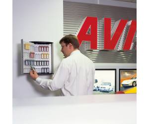 Cassetta portachiavi da parete Key Box 30,2x11 - 8x40 cm 72 posti grigio - 10439 - 3