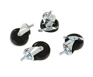 Set Archimede Light 4 ruote per librerie metallo e plastica cromato - 12188 - 1