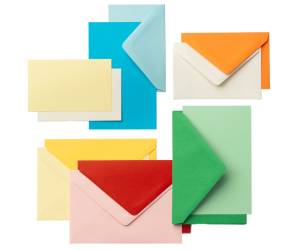 Scatola 100 cartoncini 200 gr 100 buste 90 gr arcobaleno formato 9 Favini A57X154 - 10646 - 1