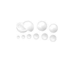 Sfera polistirolo espanso diametro 40 mm - 11279 - 1