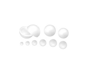 Sfera - polistirolo espanso - diametro 60 mm - conf. 35 pezzi - Colorosa - 51816060 - 8004428003805 - DMwebShop - 1