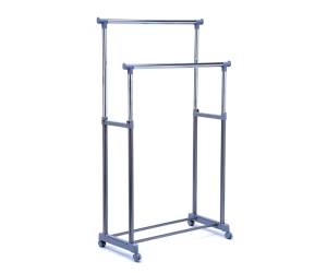 Stender appendiabiti AC9002 doppio 90 cm grigio cromo - 11441 - 1