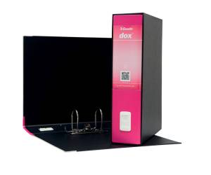 Registratore Dox 2 - dorso 8 cm - protocollo - 23 x 34 cm - fucsia - Esselte - Dox - D26200 - 5028252441698 - DMwebShop - 1