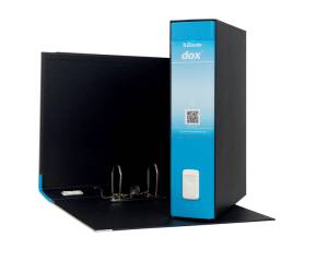 Registratore Dox 2 - dorso 8 cm - protocollo - 23 x 34 cm - azzurro capri - Esselte - Dox - D26201 - 5028252441735 - DMwebShop - 1