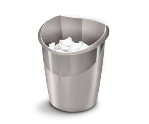 Cestino gettacarte Ellypse Xtra Strong altezza 38 cm 15 lt grigio talpa - 12376 - 1